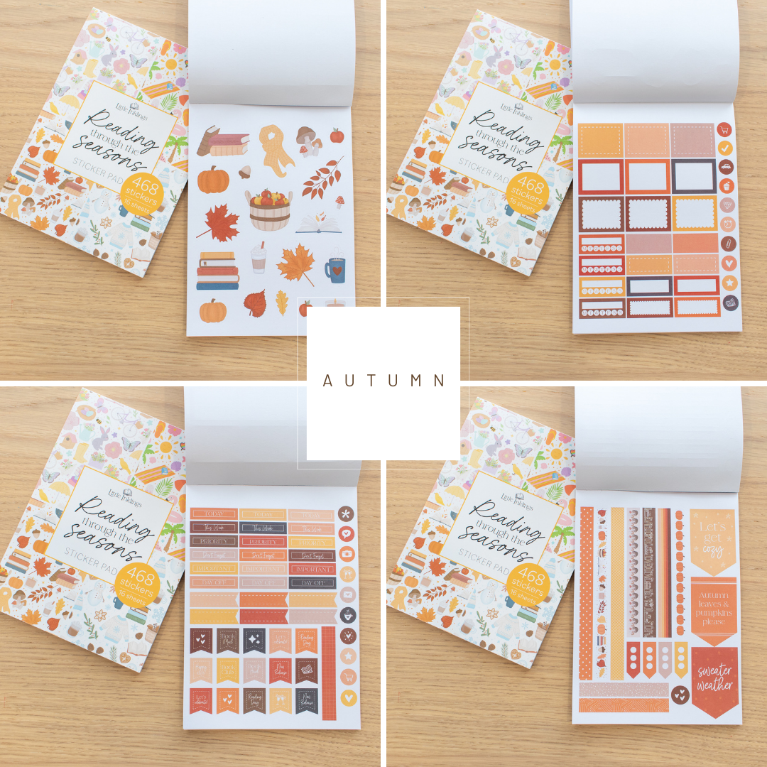 Reading Through the Seasons Sticker Pad