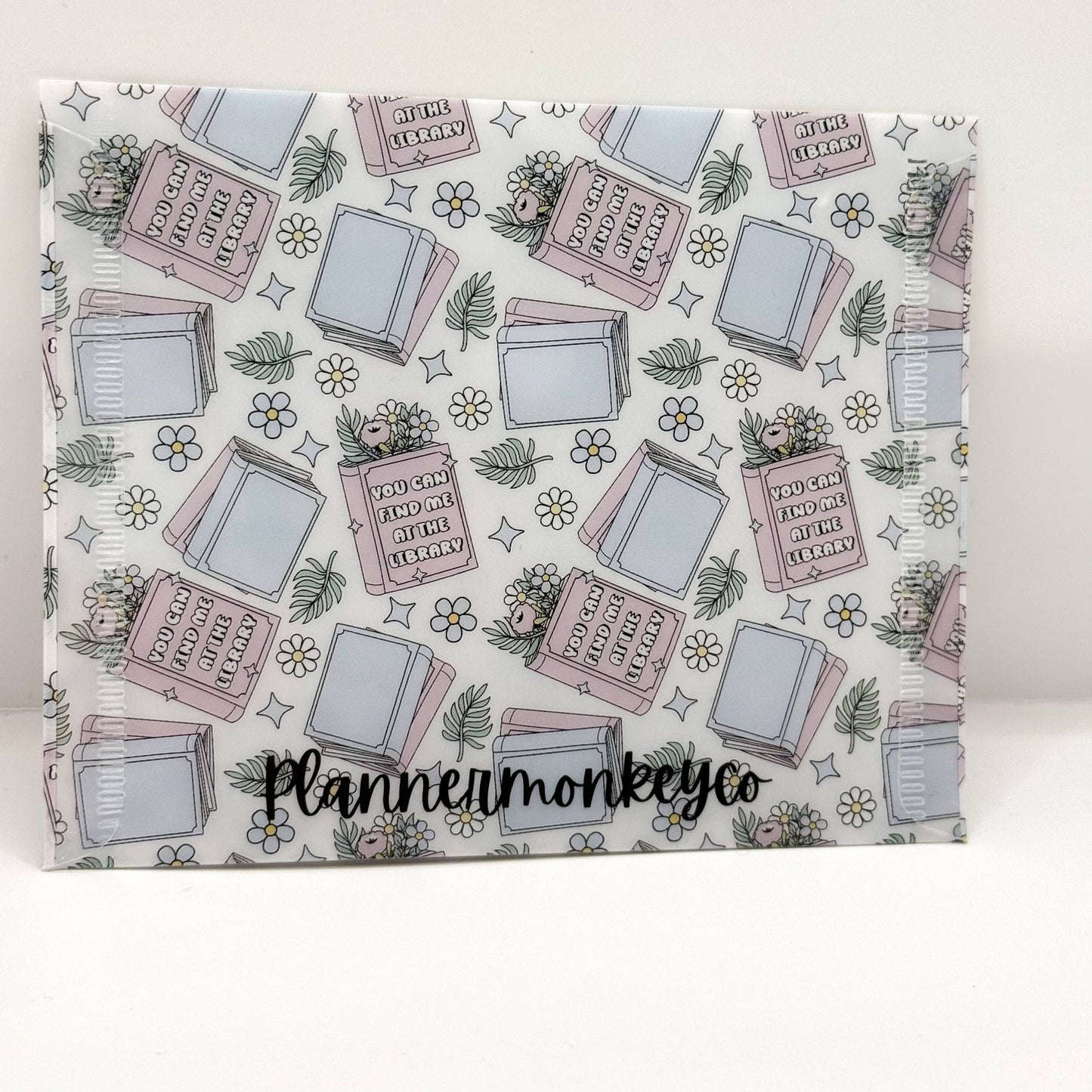 Bookish Girlie Sticker Stash - Plastic Sticker Storage Envelope