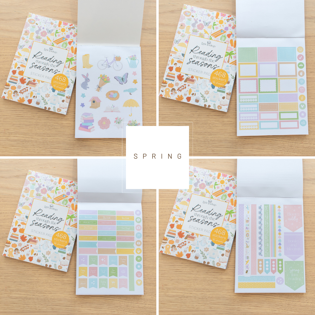 Reading Through the Seasons Sticker Pad