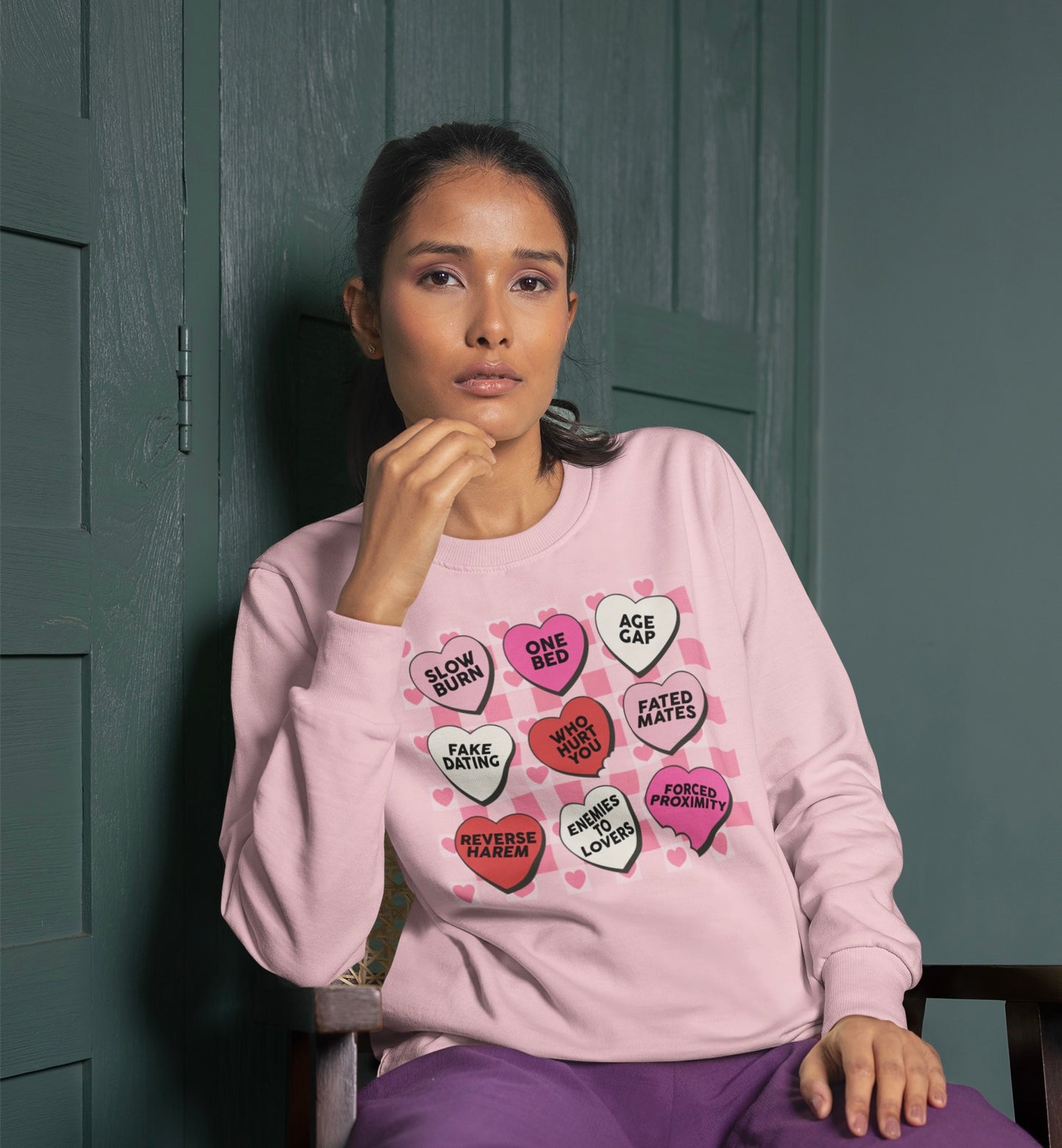 Book Tropes Sweetheart Crewneck
