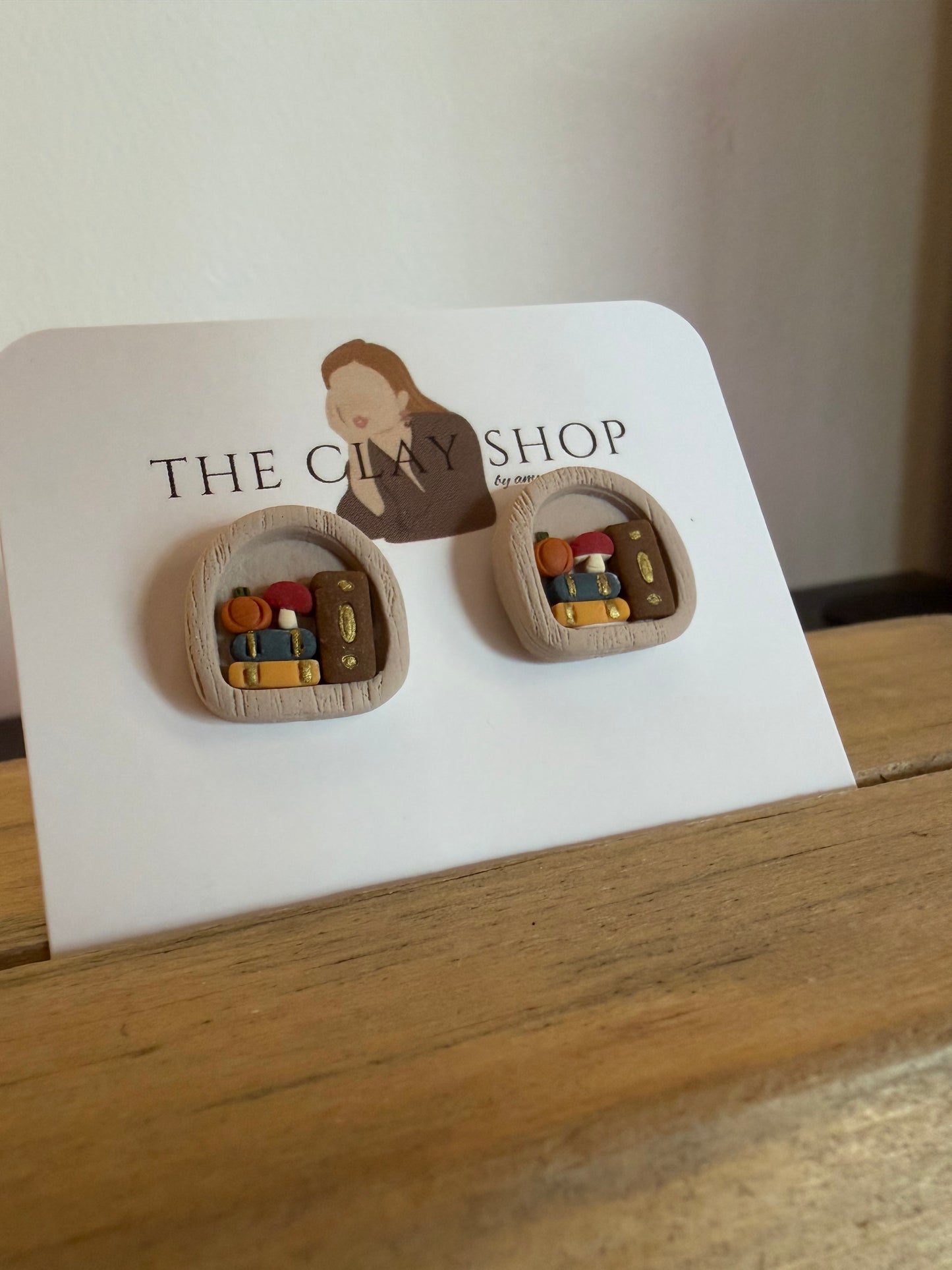 Autumn Bookcase Earrings