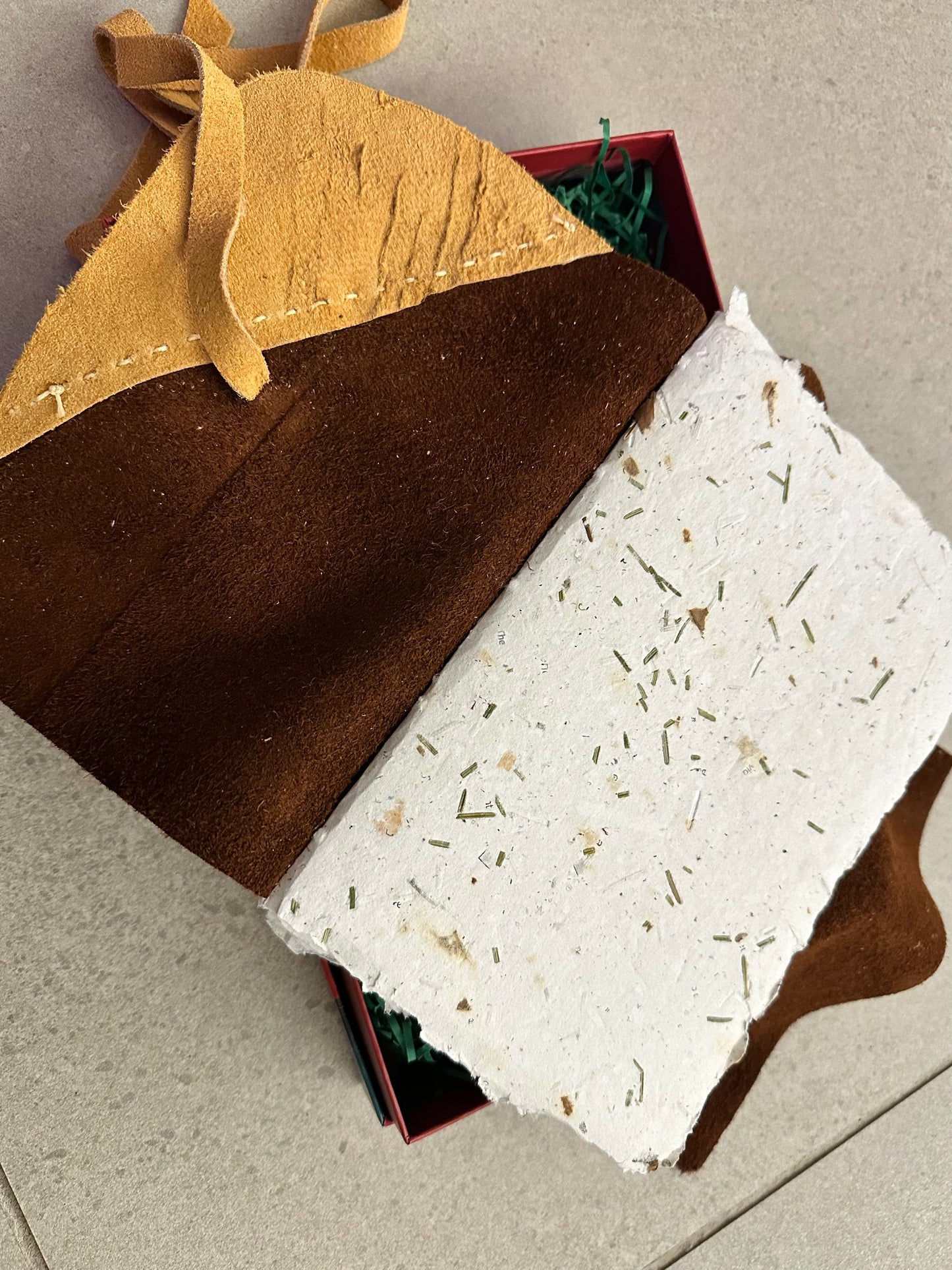 Handmade Moose Hide Leather Journal- Standard- Style A7