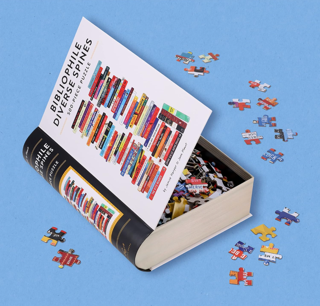 Bibliophile Diverse Spines 500-Piece Puzzle