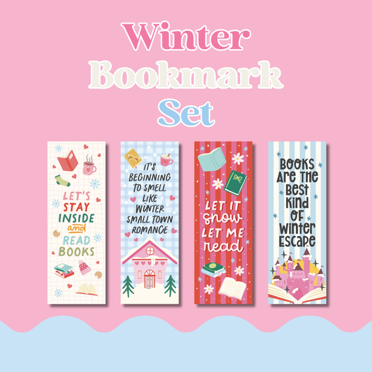 Winter Bookmark Set- 4 Pack