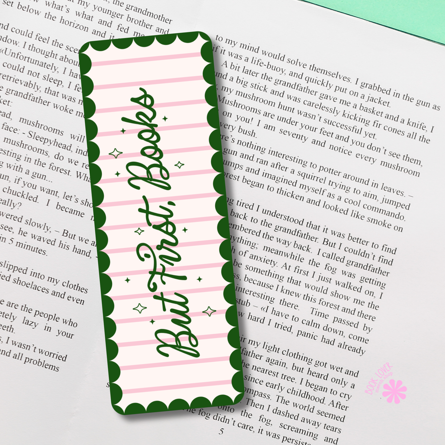 But First Books Bookmark / One more Chapter Bookish Bookmark