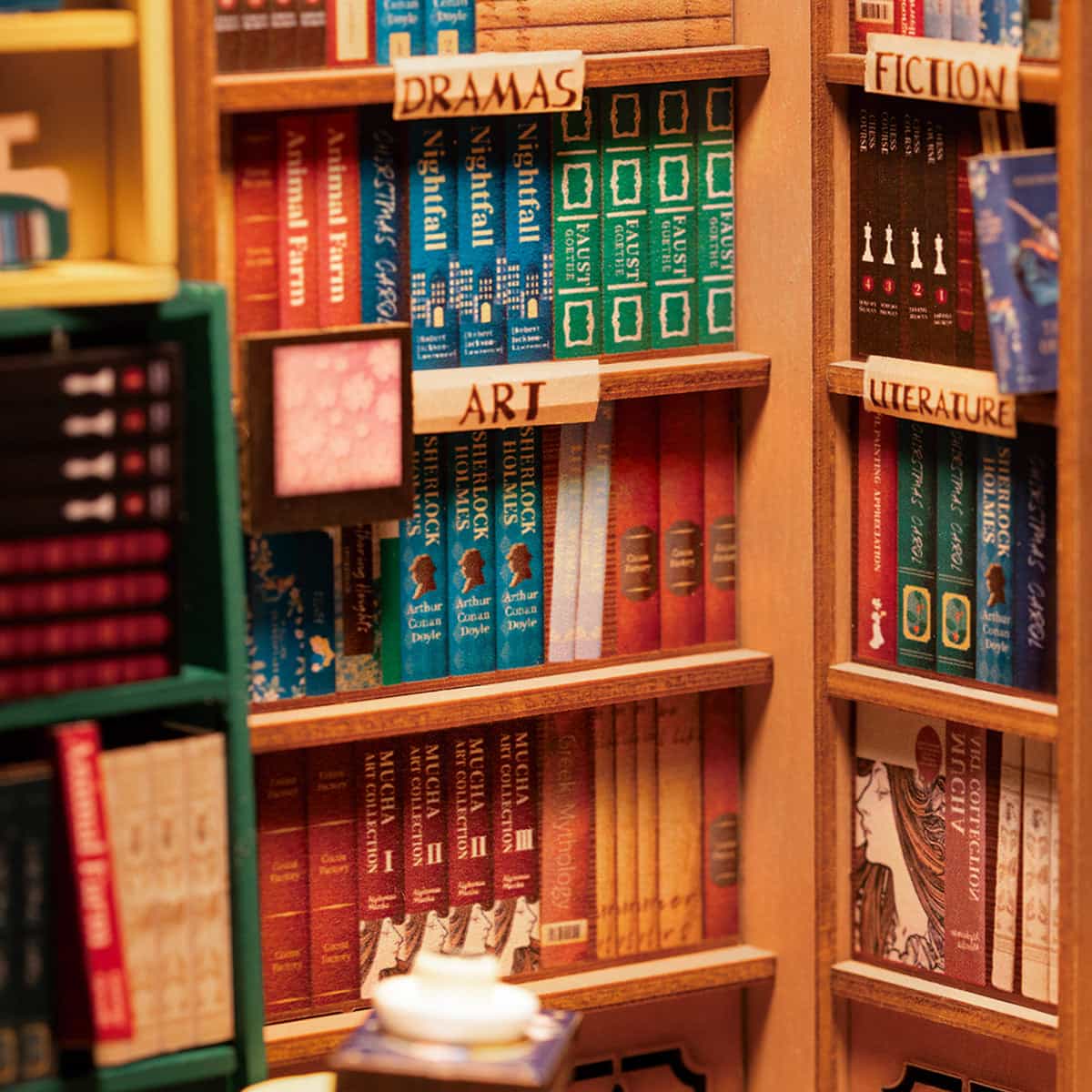 Rolife Bookstore DIY Book Nook Shelf Insert Kit