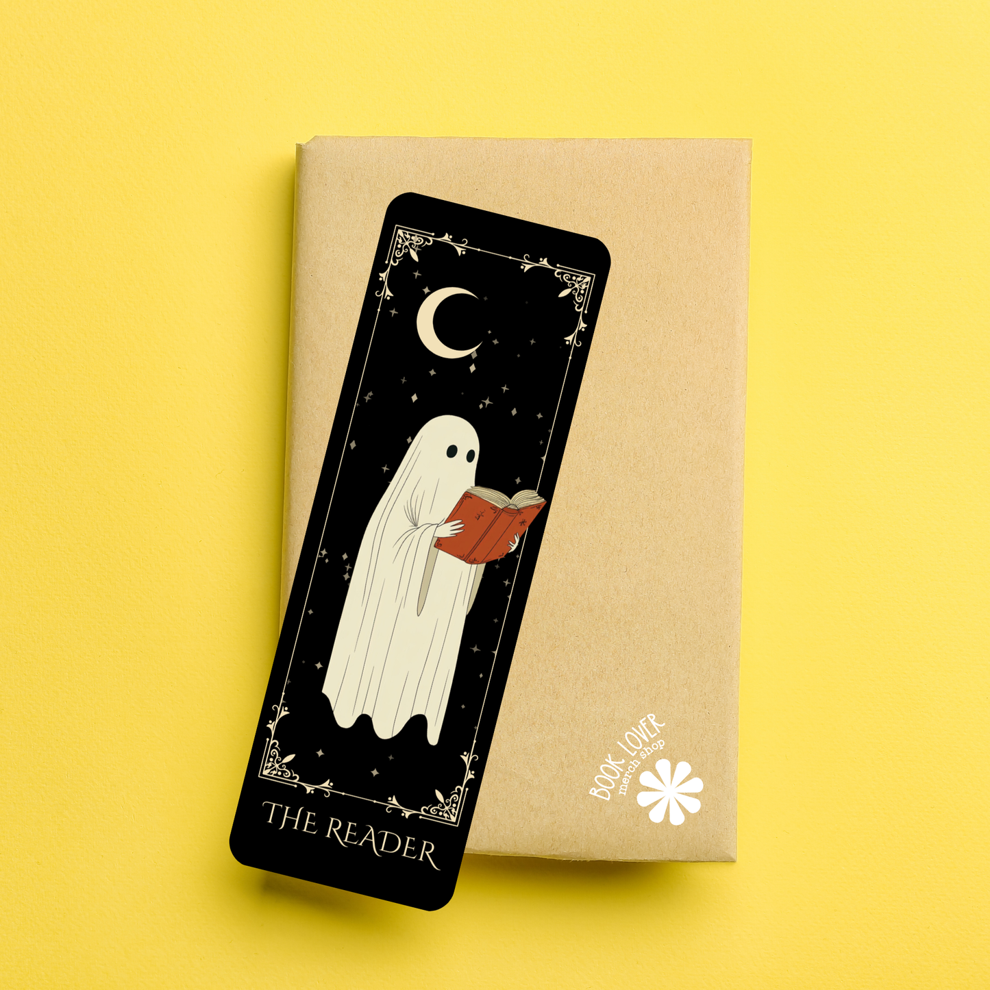 Halloween Bookmark / Ghost Bookmark / The Reader / Bookish