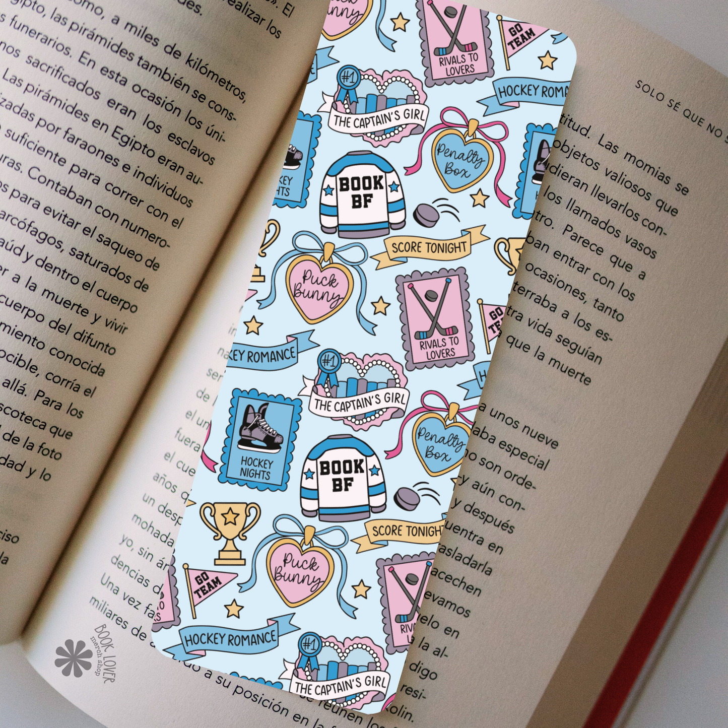 Hockey Romance Bookmark / Puck Bunny Sports Romance : Matte