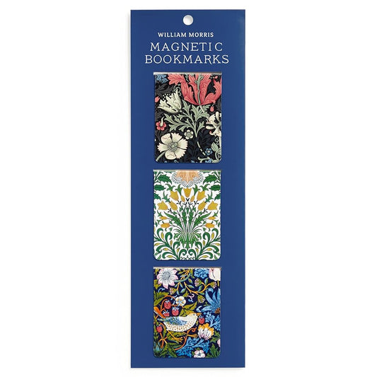 Galison William Morris – Magnetic Bookmark Set Featuring Three Beautiful Floral William Morris Prints cover image