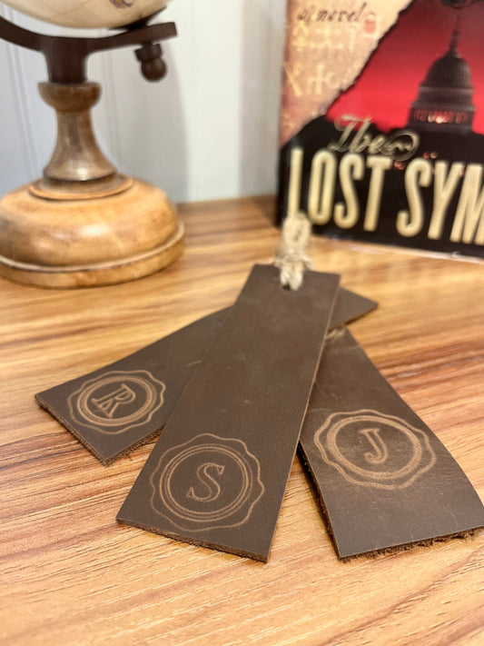 Leather Embossed Bookmark