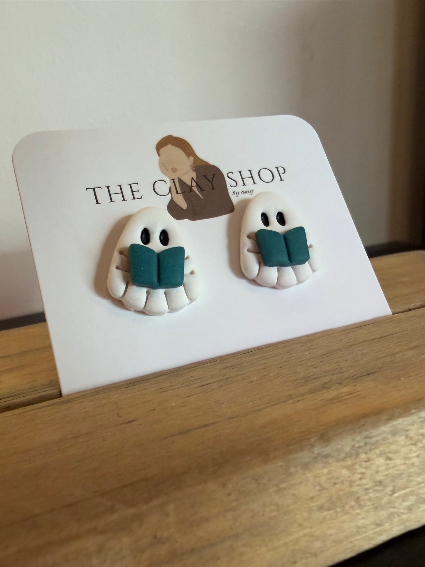 Reading Ghost Earrings