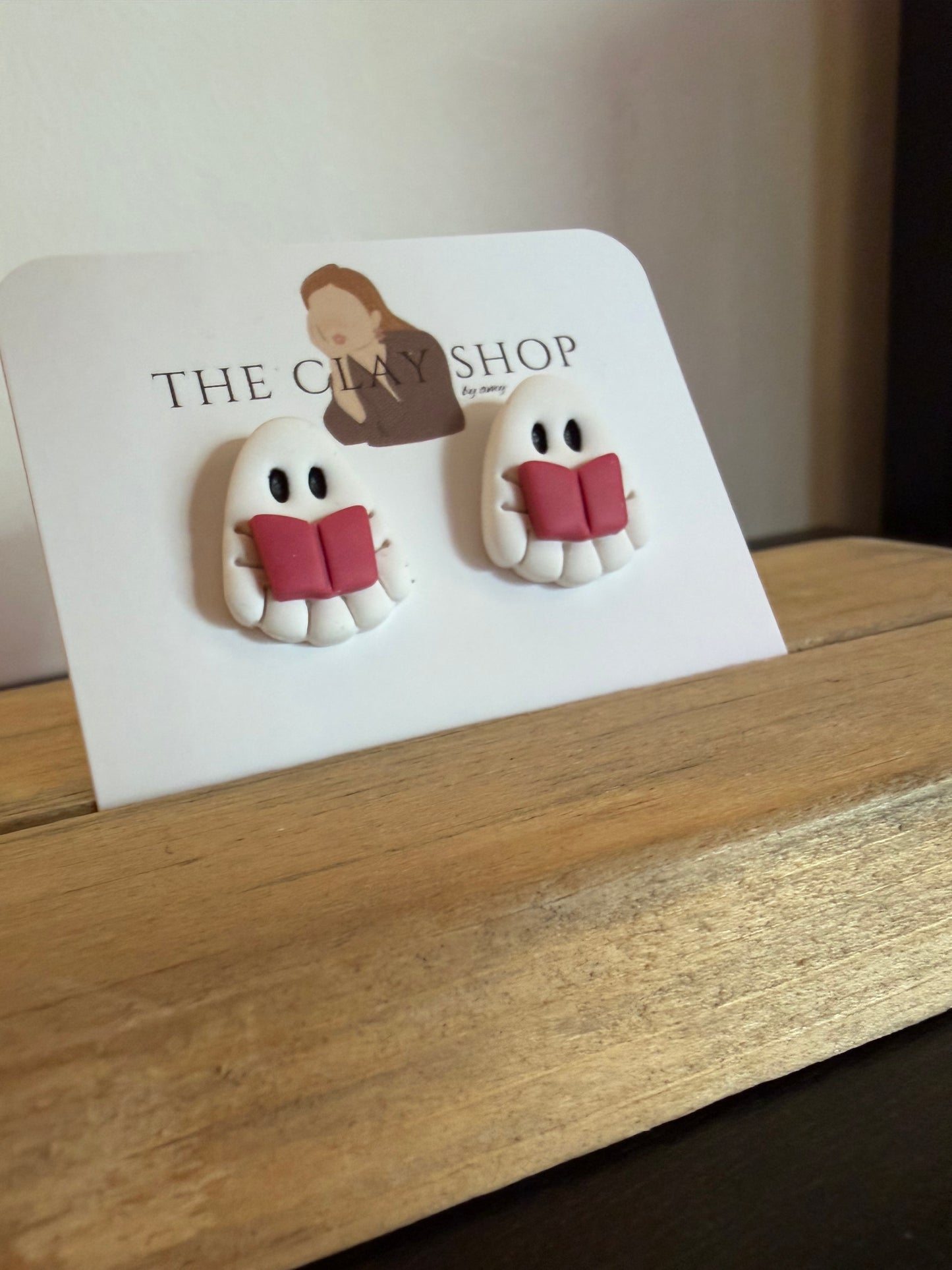 Reading Ghost Earrings