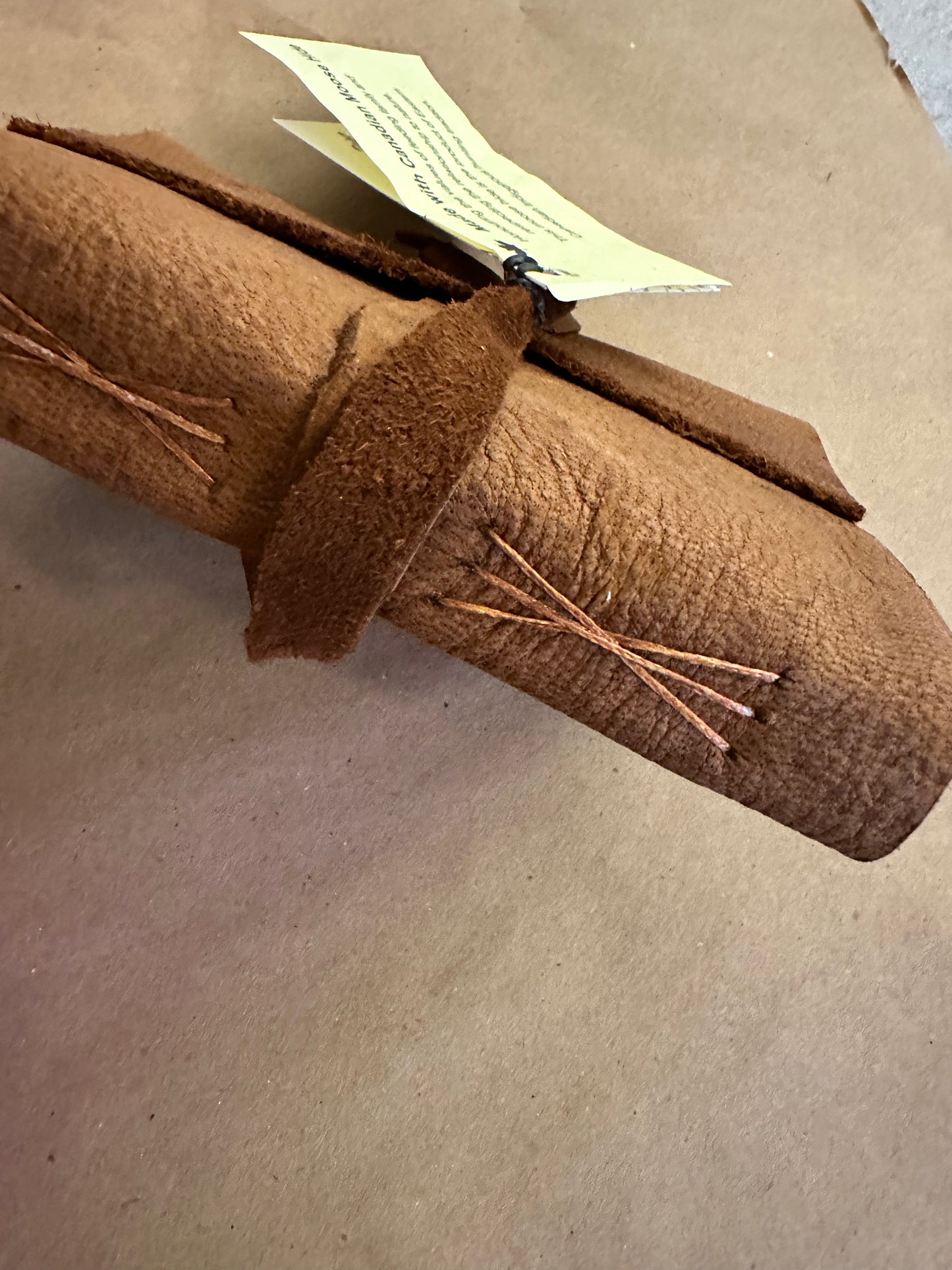 Handmade Moose Hide Leather Journal- Mini- A9