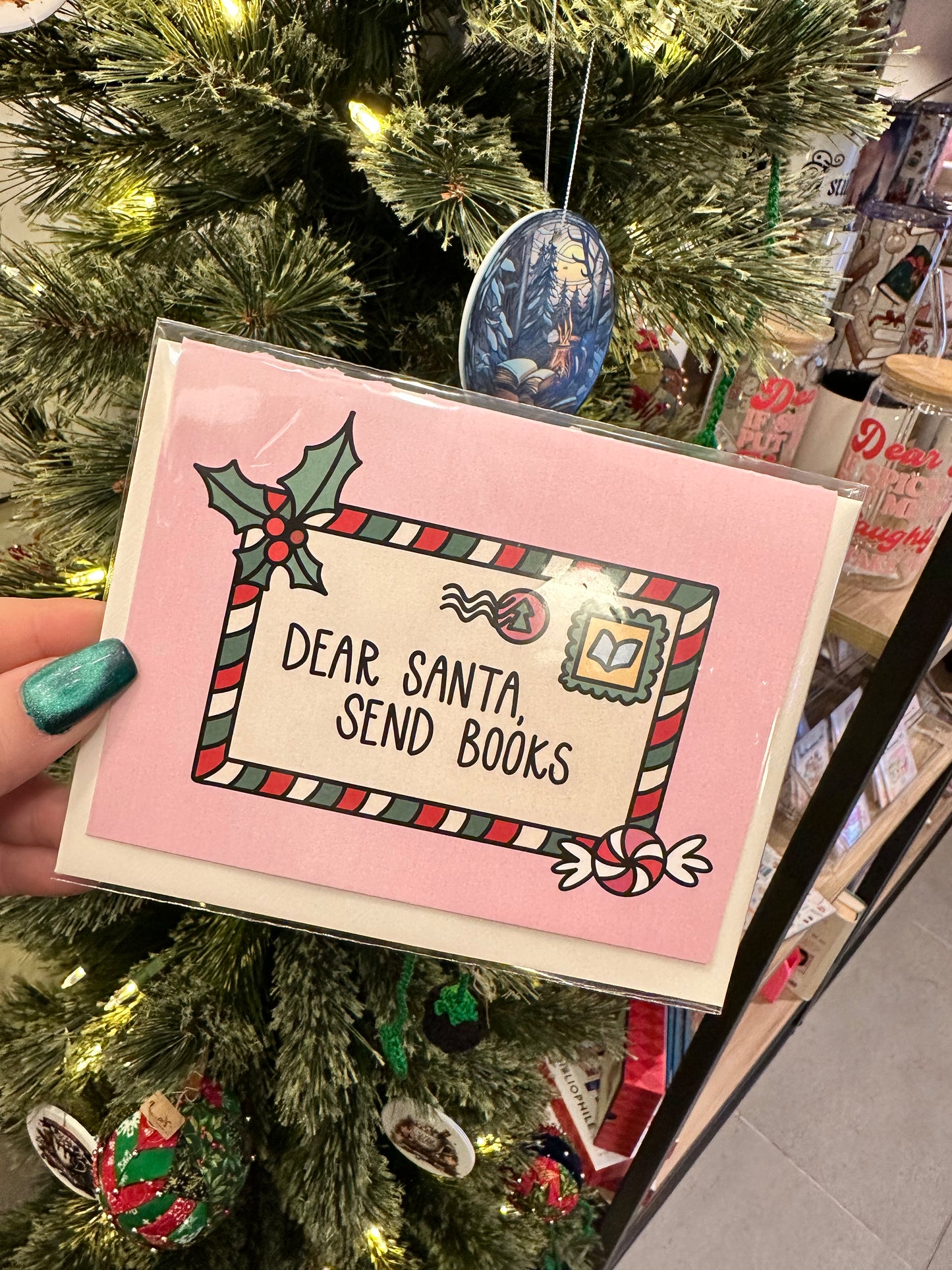 Dear Santa, Send Books Greeting Card