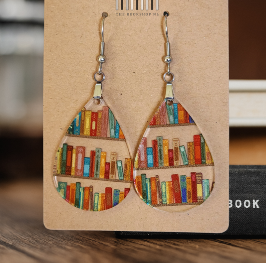 Dangle Bookshelf Earrings