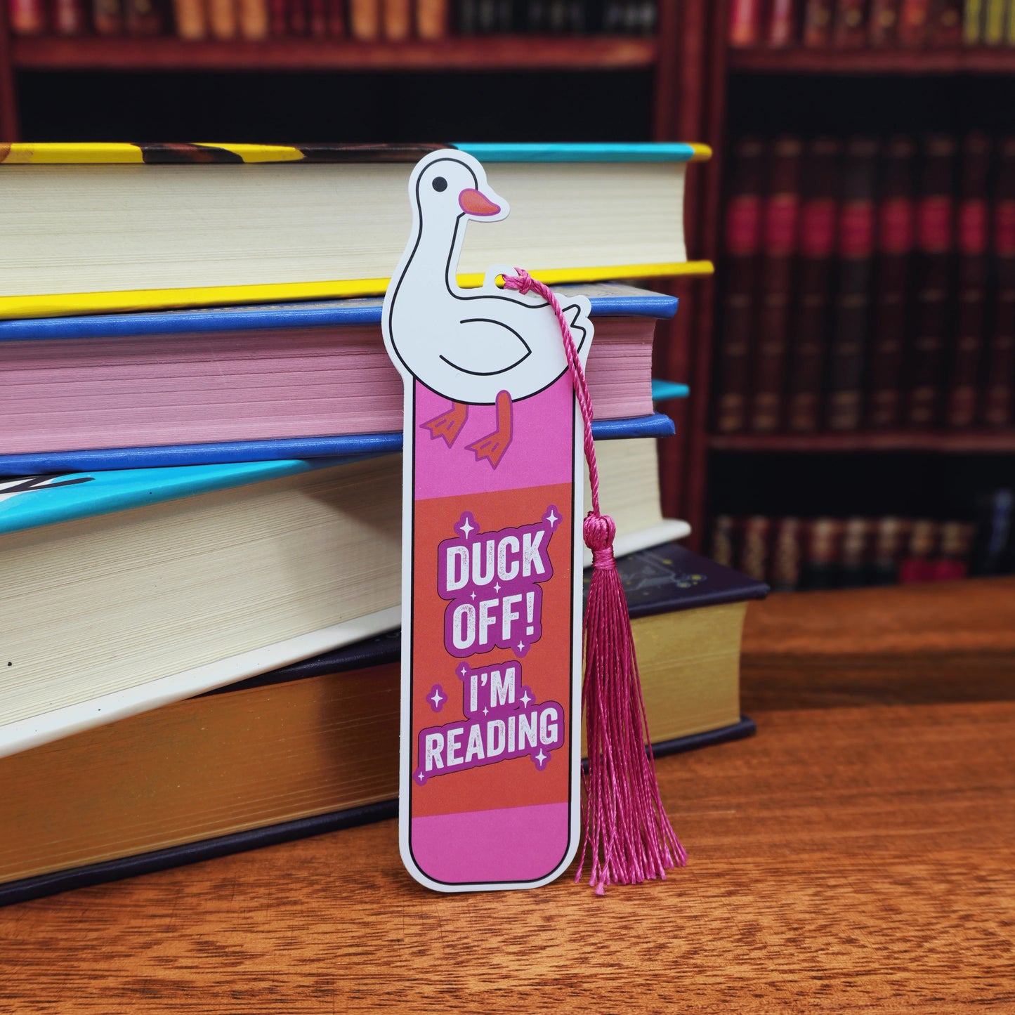 Duck Off, I'm Reading Bookmark