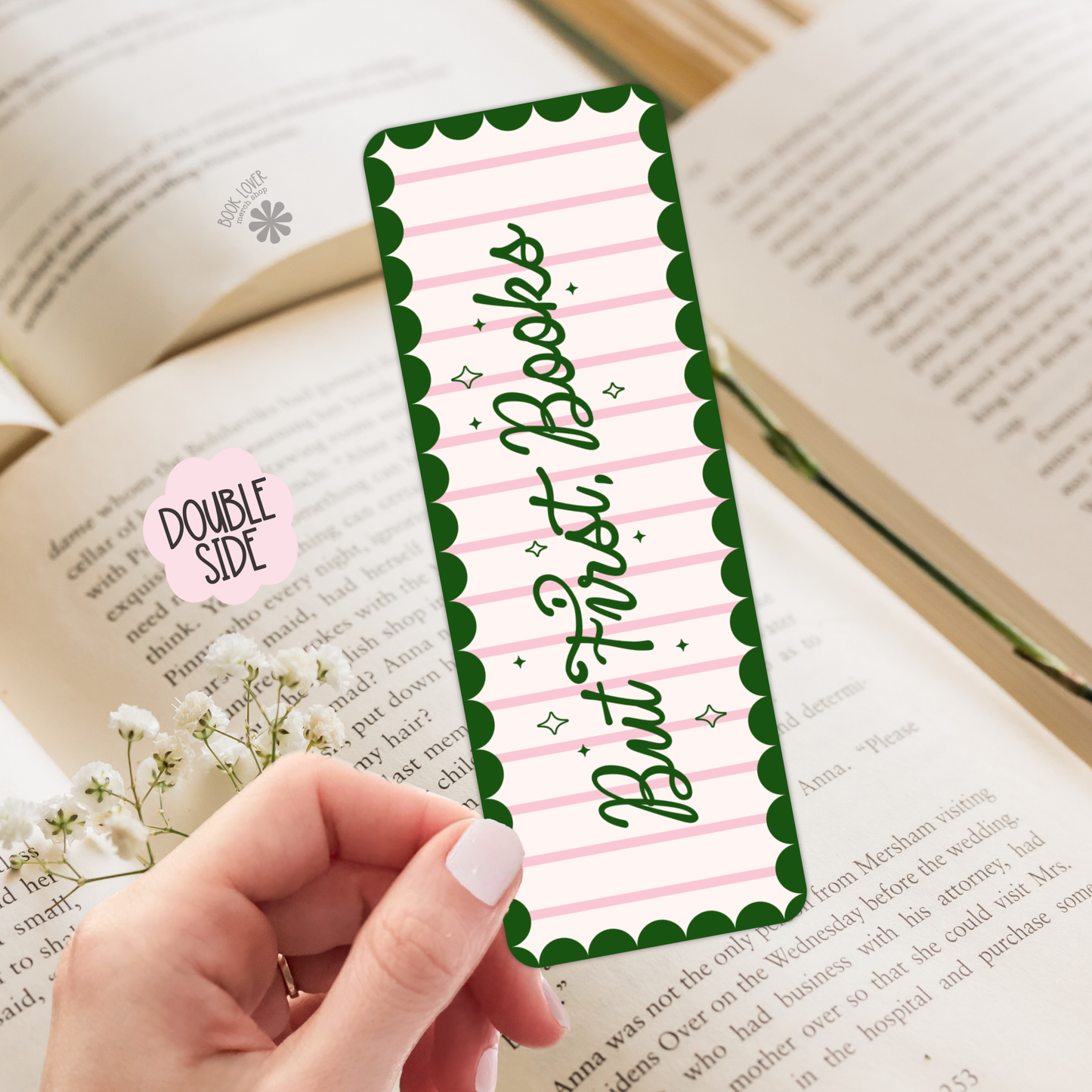 But First Books Bookmark / One more Chapter Bookish Bookmark