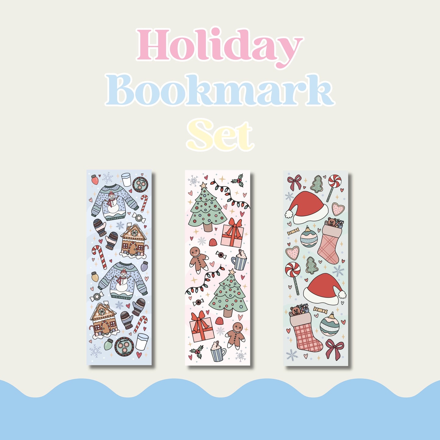 Holiday Bookmark Set - 3 Pack