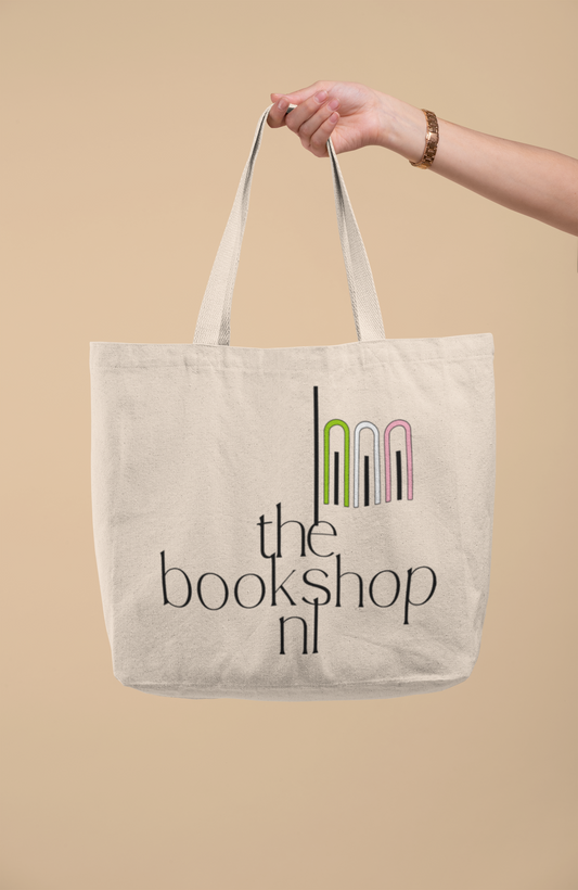The Bookshop NL Large Tote Bag w/ Zipper Closure